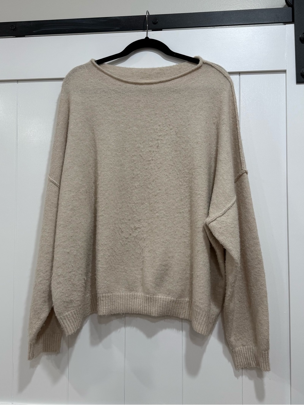 nuuds Relaxed Crewneck Sweater in Cream